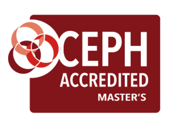 CEPH Accredited Master's red logo